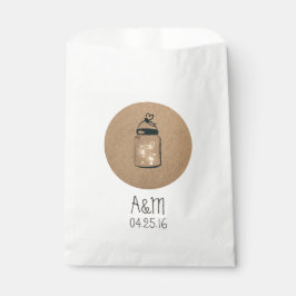 Fireflies Mason Jar Rustic Wedding Geschenktütchen