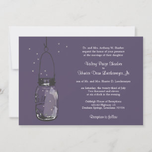 Fireflies & Mason Jar Wedding Einladungen