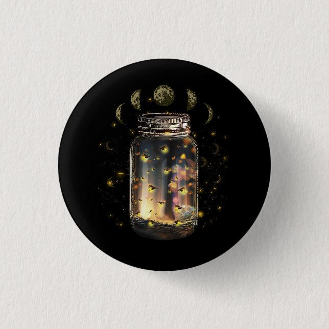 Fireflies-Schläge im Jar-Firefly-Blitzinsekten GL Button (Vorderseite)