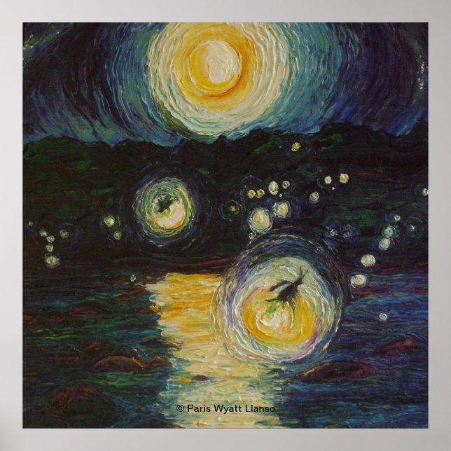 Fireflies über das Susquehanna Fine Art Poster (Vorne)