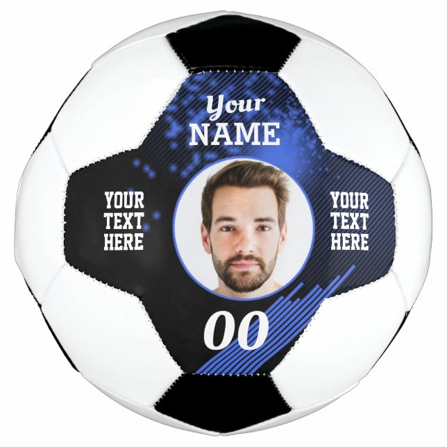 Firefly Custom Soccer Ball Blue (Vorderseite)