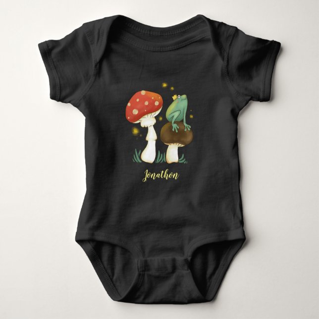 Firefly Frog Prince Personalisiert Baby Strampler (Vorderseite)