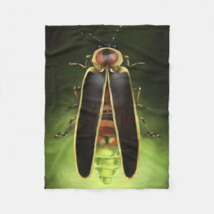 Firefly Lightning Bug - Indiana Staat Bug Fleecedecke