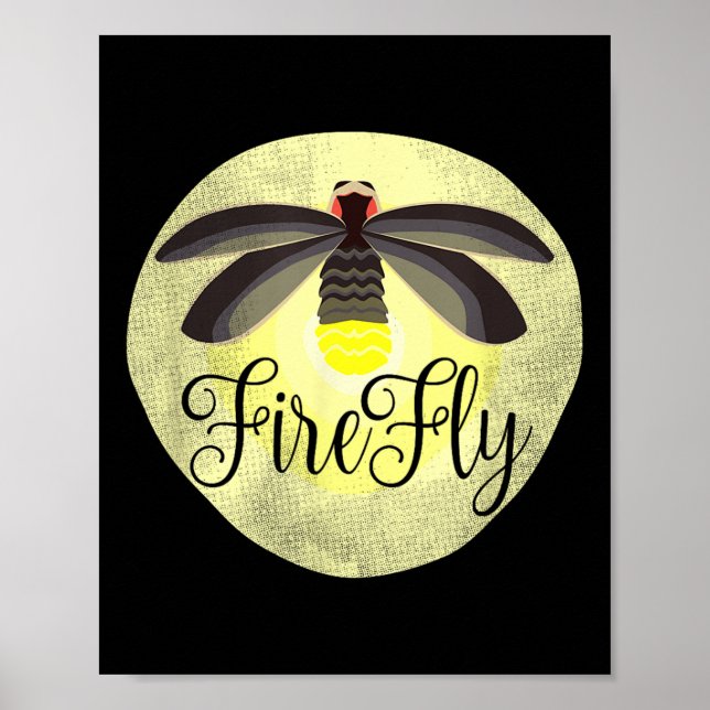 Firefly Lightning Bug Summer Gift Poster (Vorne)