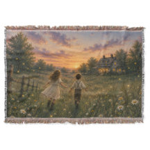Firefly Meadow Farmhouse-Wurfdecke