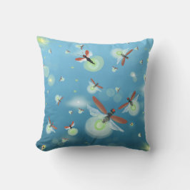 Firefly ombré Blue Summer Kissen