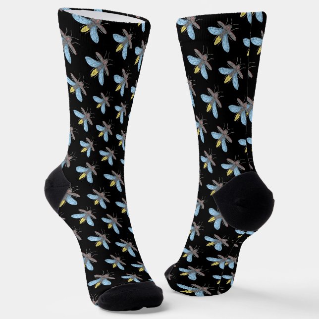 Firefly (schwarz) - Premium Socken (Gewinkelt)