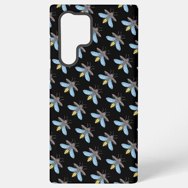 Firefly (schwarz) - Samsung (S22 Ultra) Case Galaxy Hülle (Rückseite)