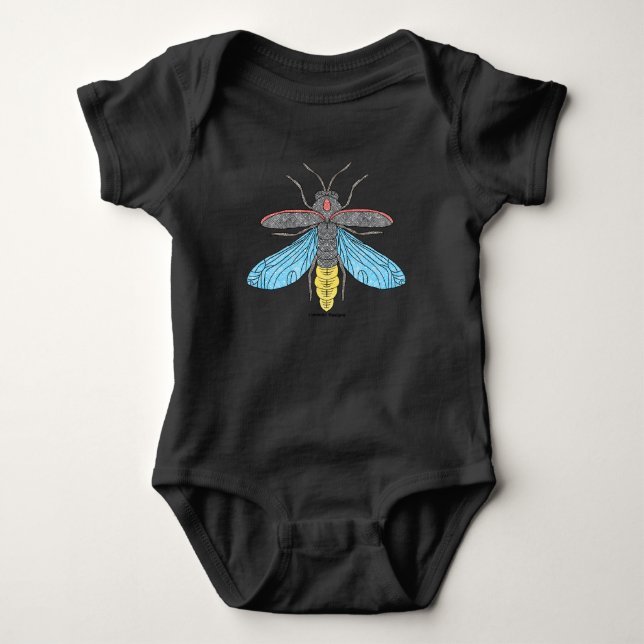 Firefly (vivid) - Baby Bodysuit Strampler (Vorderseite)