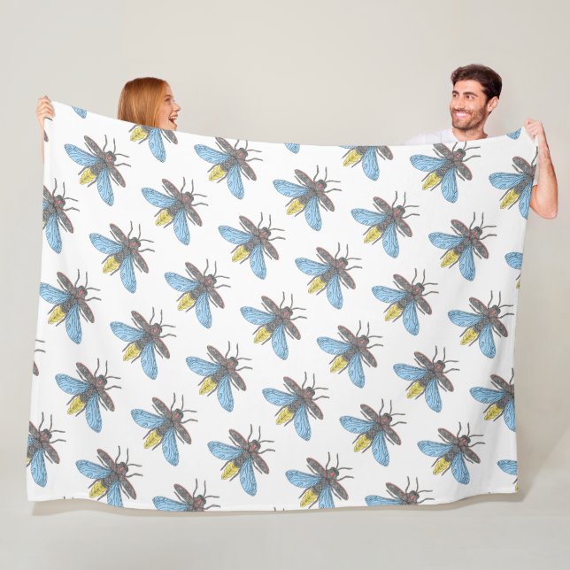 Firefly (weiß) - Fleece Blanket (Beispiel)