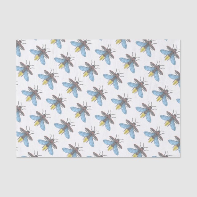 Firefly (weiß) - Gewebepapier Seidenpapier (Vorderseite)