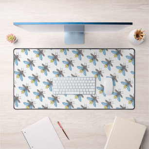 Firefly (weiß) - Schreibtischmatte