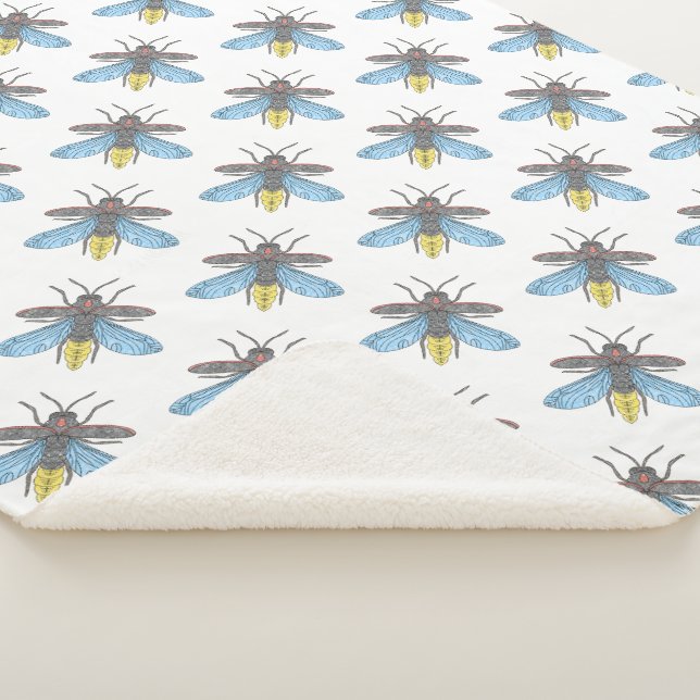 Firefly (weiß) - Sherpa Blanket Sherpadecke (3/4)