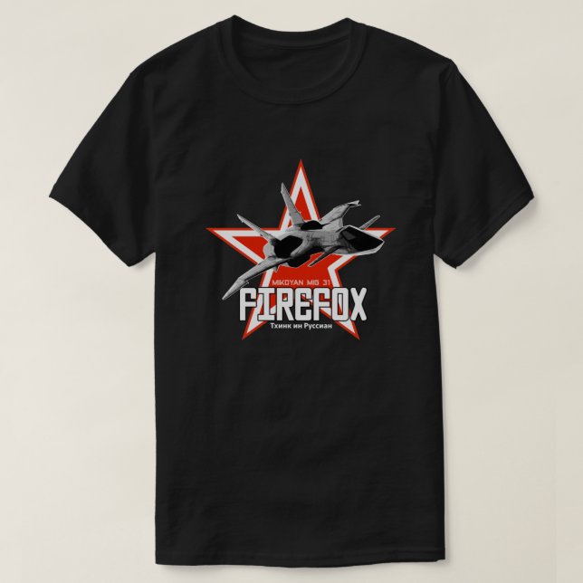 Firefox - Denken Sie an Russisch Inspiriert 1.pnng T-Shirt (Design vorne)