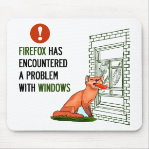 Firefox hat auf ein Problem mit Fenstern gestoßen Mousepad