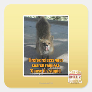 Firefox lehnt ab quadratischer aufkleber