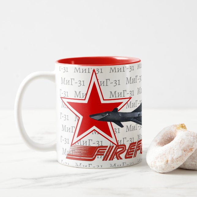 FIREFOX MIG 31 ZWEIFARBIGE TASSE (Mit Donut)