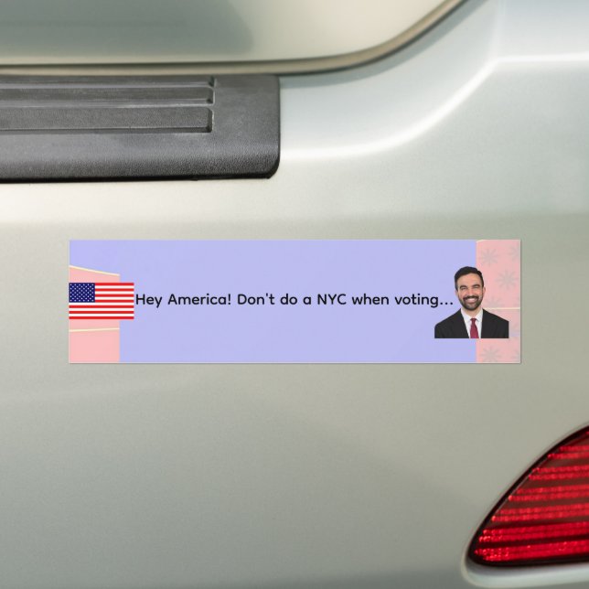 FIREFOXNEWS ONLINE™ Mamdani MEME Bumper Sticker Autoaufkleber (Auf Auto)