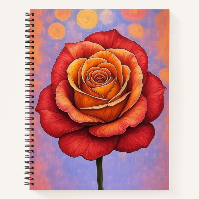 Fireheart Dreamy Rose Stationary Notebook Notizbuch (Vorderseite)