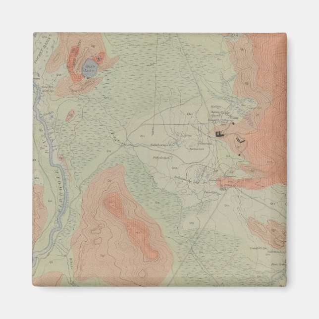 Firehole Geyser-Becken Magnet (Vorne)