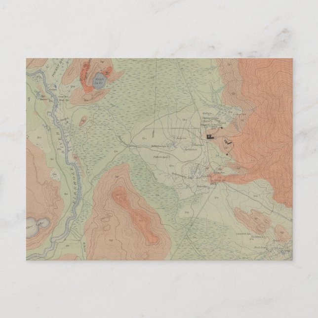 Firehole Geyser-Becken Postkarte (Vorderseite)