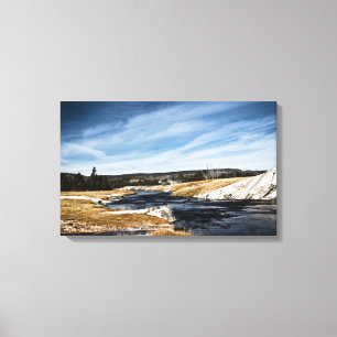 Firehole River Wrapped Canvas Leinwanddruck