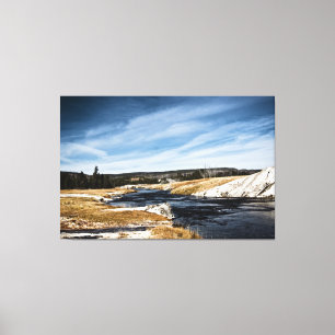 Firehole River Wrapped Canvas Leinwanddruck