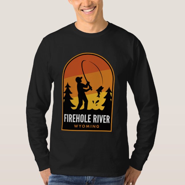 Firehole River Wyoming Fishing T-Shirt (Vorderseite)