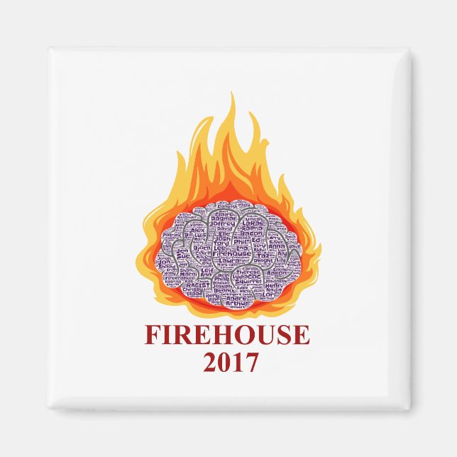 Firehouse 2017 Word Cloud Magnet (Vorne)