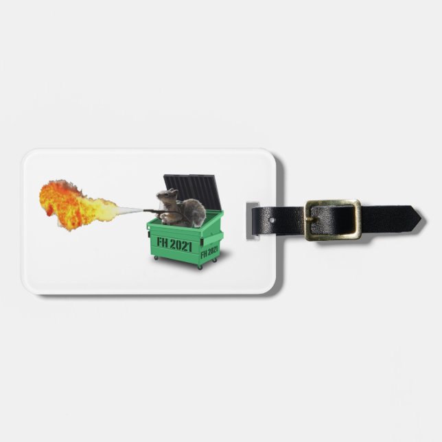 Firehouse 2021 Dumpster Gepäckmarke Gepäckanhänger (Vorderseite horizontal)