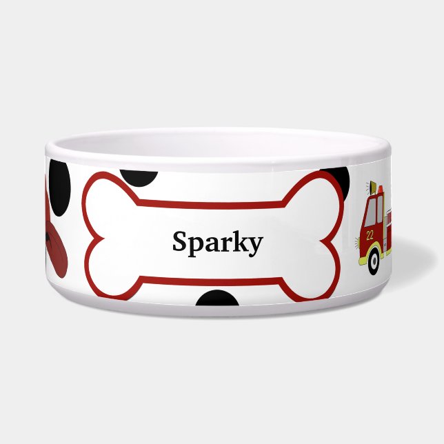 Firehouse Hund Custom Pet Hund Food Bowl Napf (Vorderseite)