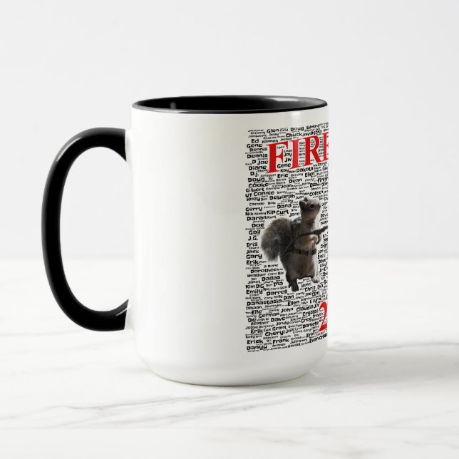 Firehouse-Kaffee-Tasse mit Wort-Wolke Tasse (Links)