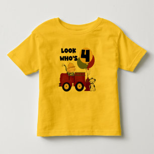 Fireman 4. Geburtstag - Hemden und Geschenke Kleinkind T-shirt
