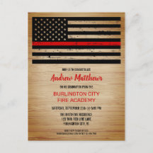 Fireman Abschluss Firefighter Thin Red Line