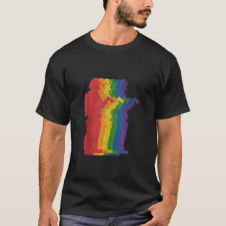 Fireman Firefighter Gay Pride LGBTQ Support Rain T-Shirt