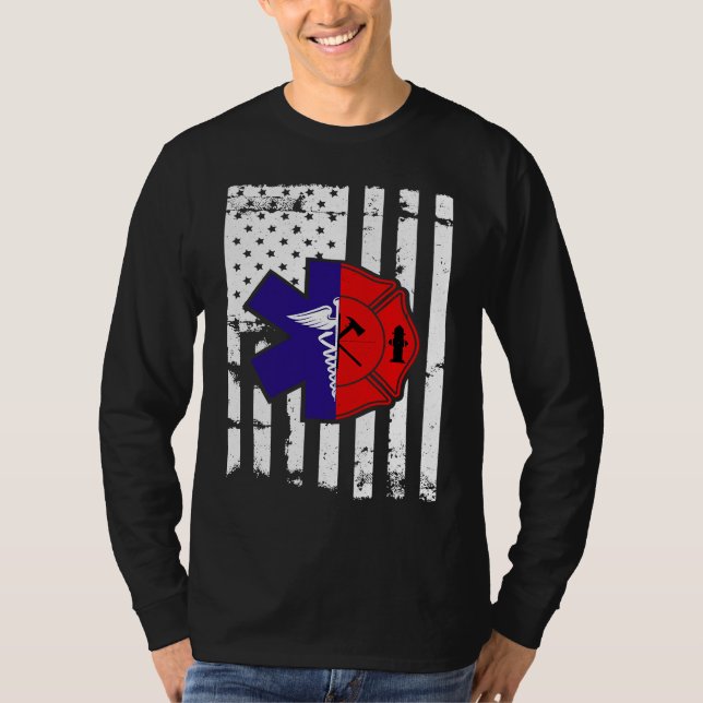 Fireman  for all Fire Heros & Red Line Fans Firefi T-Shirt (Vorderseite)