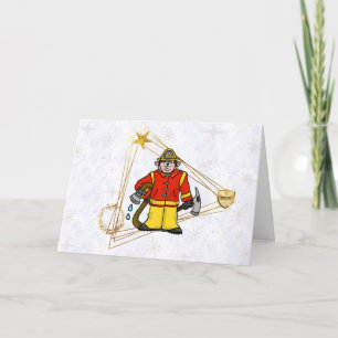 Fireman Golden Triangle Weihnachtskarte Karte
