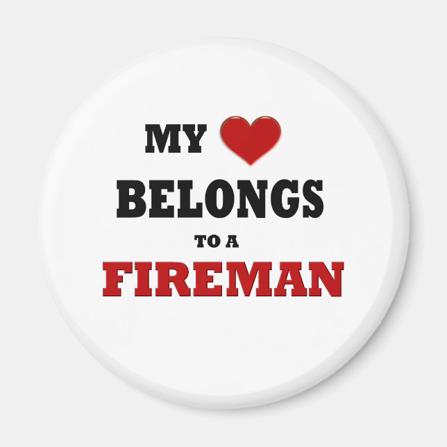 Fireman-Liebe Magnet (Vorne)