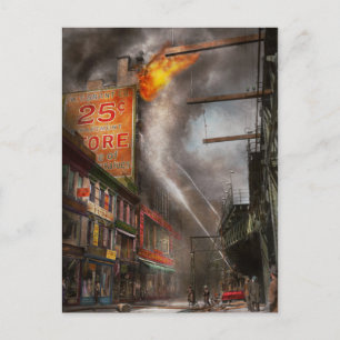 Fireman - New York NY - Zeige mir ein Schild von 1 Postkarte
