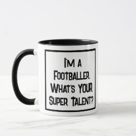 Fireman oder Football Super Talent. Zwei Tonen Tasse
