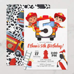 Fireman-Party Einladung