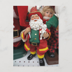 Fireman Santa Postkarte