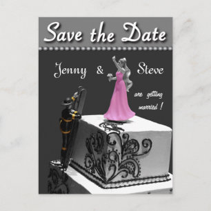 Fireman Save the Date Card Ankündigungspostkarte