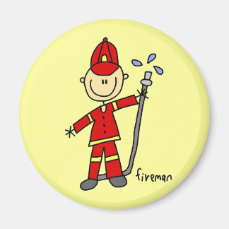 Fireman-Strichmännchen Magnet