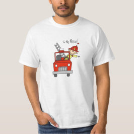 Fireman-Strichmännchen T-Shirt