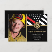 Fireman Thin Red Firefighter Foto Rentirement