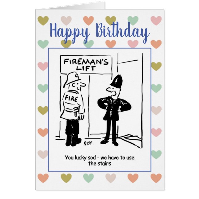 Fireman und Polizist Joke teilen (Vorne)