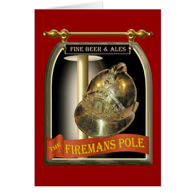 Firemans Pole Kneipen-Zeichen (Vorne)