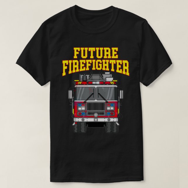 Firemen Outfit von Vater Son T-Shirt (Design vorne)