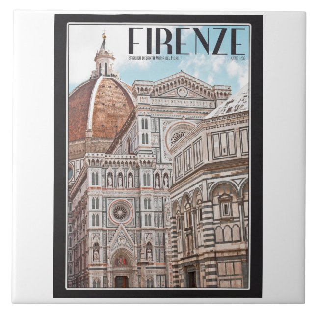 Firenze Dom Fliese (Vorderseite)